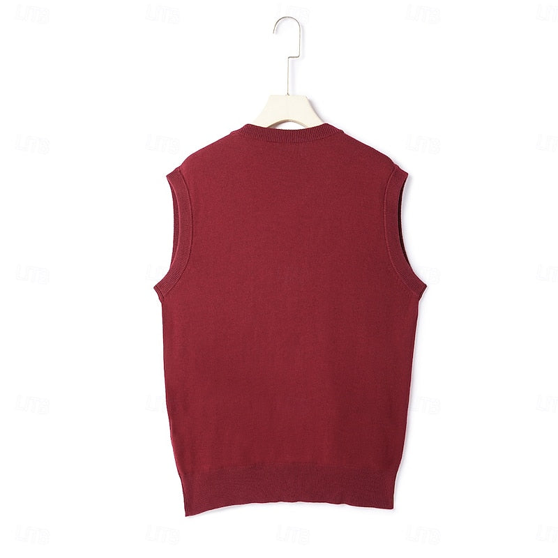 Harold | Christmas Buttoned Sweater Vest