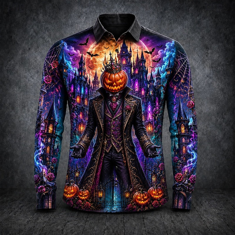 Bram | Halloween Gothic Print Shirt