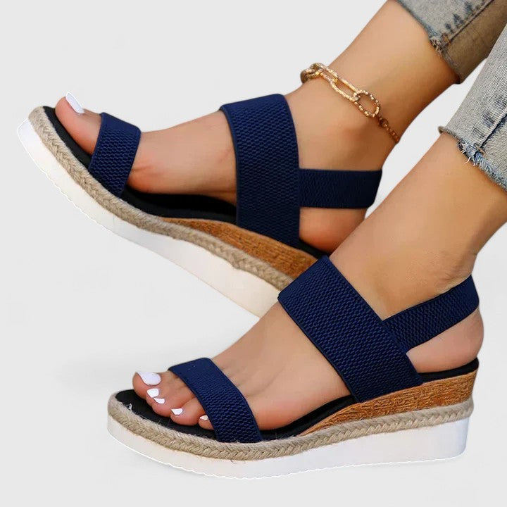 Leona | Cushioned Wedge Sandals