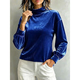 Simone | Mock Neck Blouse