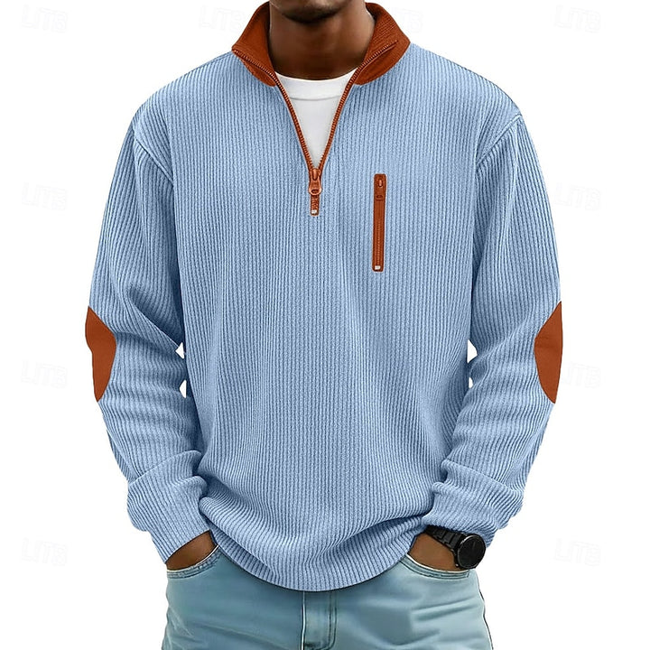 Garrett | Quarter-Zip Textured Pullover
