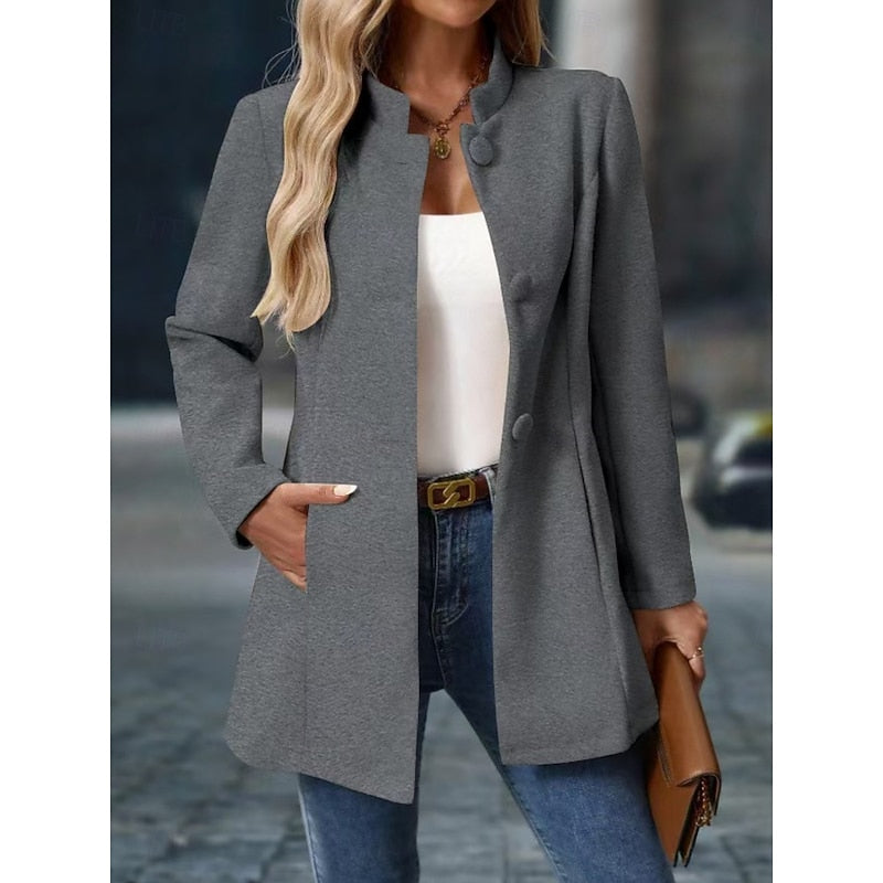 Lindsay | Stand-Collar Tailored Coat