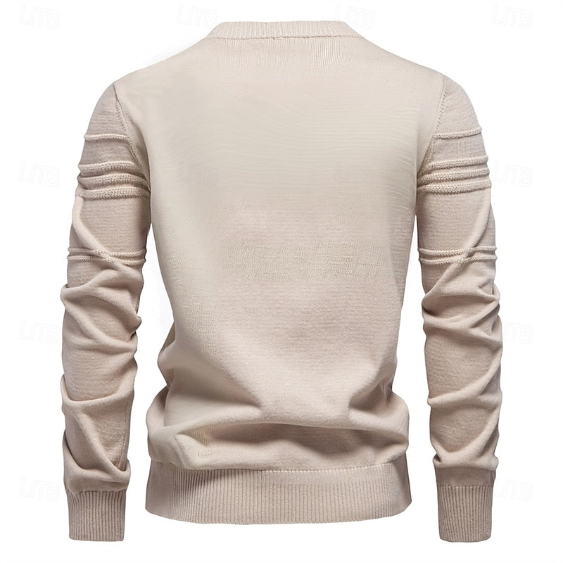 Bryce | Textured Crewneck Sweater