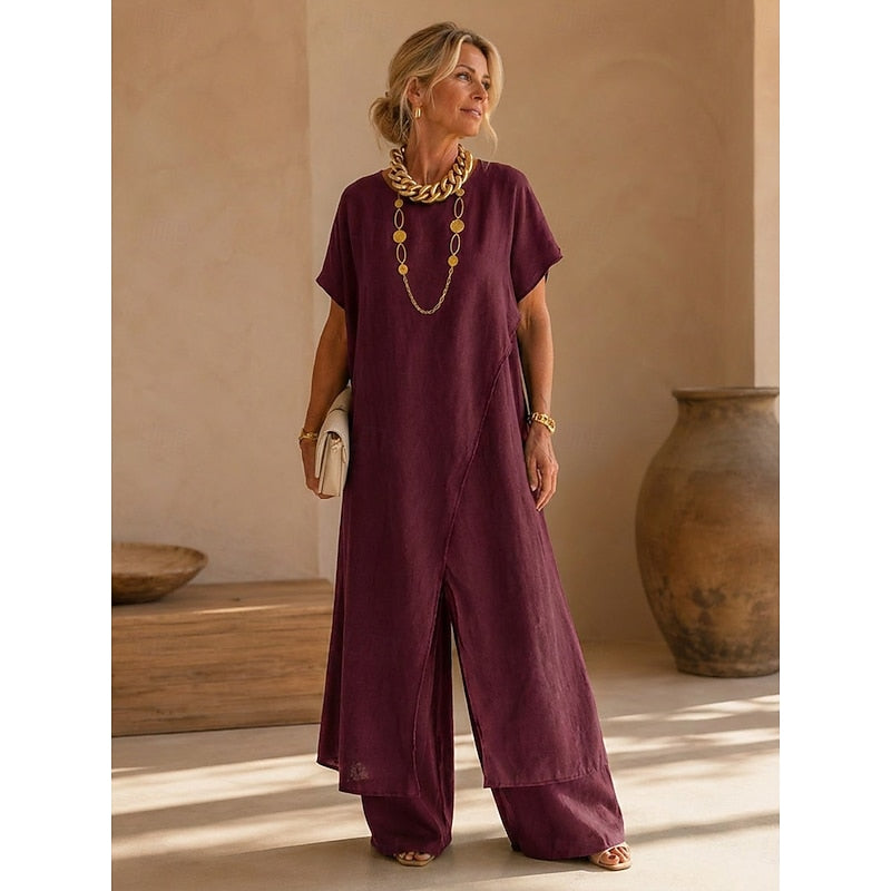 Simone | Relaxed Wrap Two-Piece Set