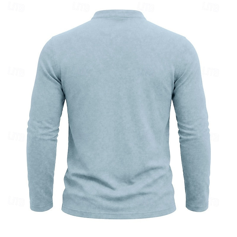 Quentin | Classic Long-Sleeve Henley Shirt