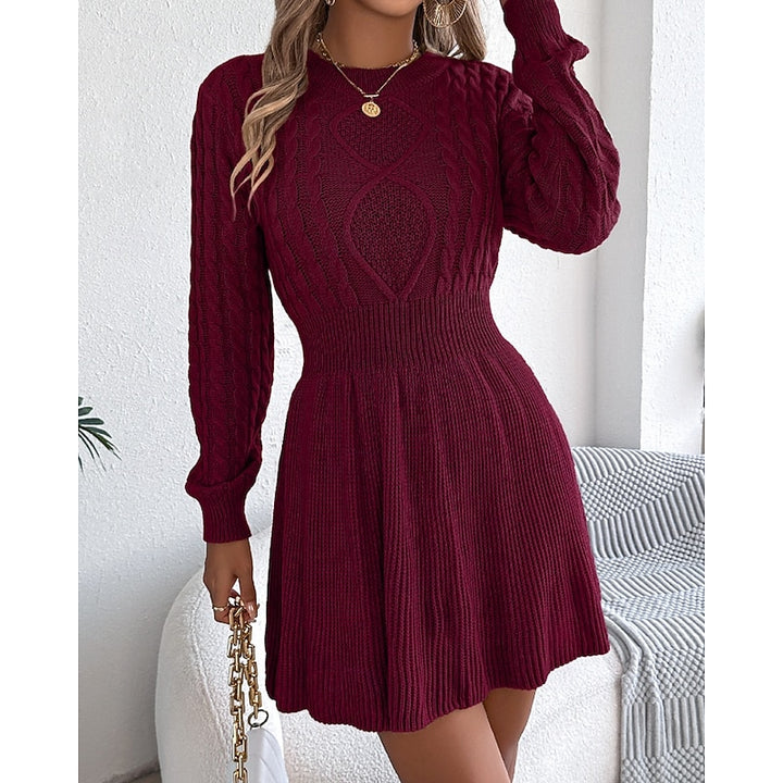 Marceline | Cable-Knit Christmas Sweater Dress