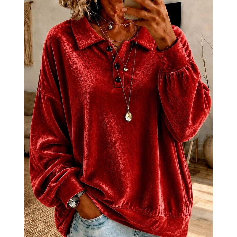 Lillian | Relaxed Collared Pullover