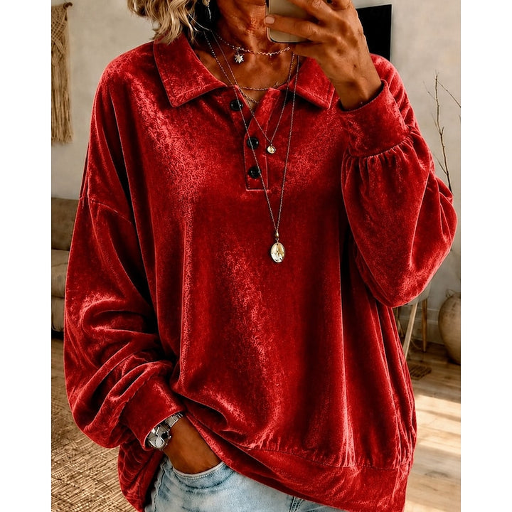 Lillian | Relaxed Collared Pullover
