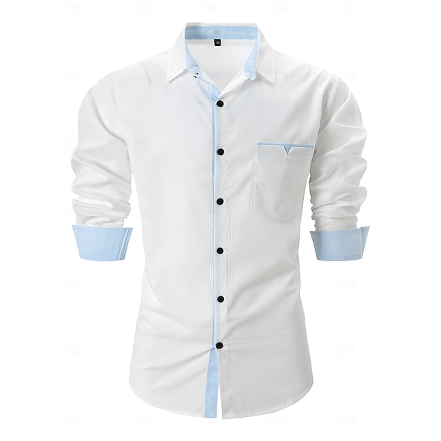 Alexander | Men's Colour Block Long Sleeve Shirt