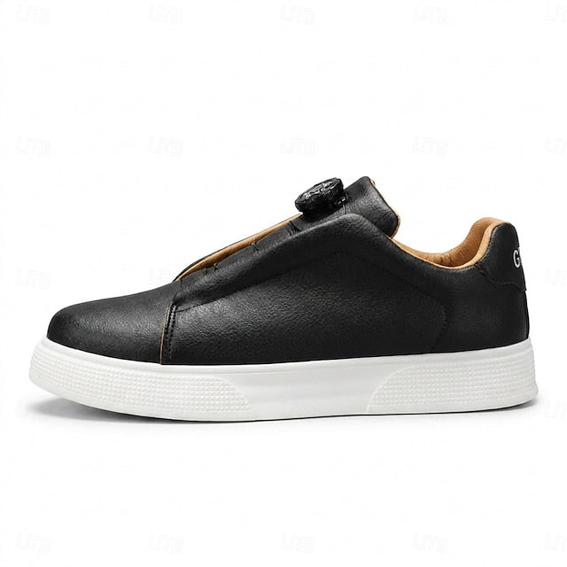 Ronald | Men's Minimalist Slip-On Leather Sneakers