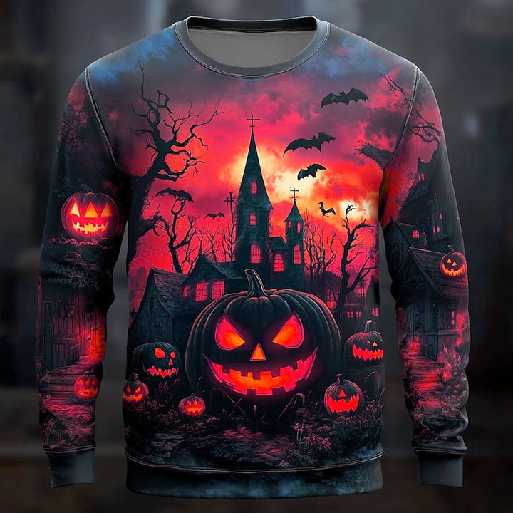 Miles | Halloween Pumpkin Graphic Sweatshirt