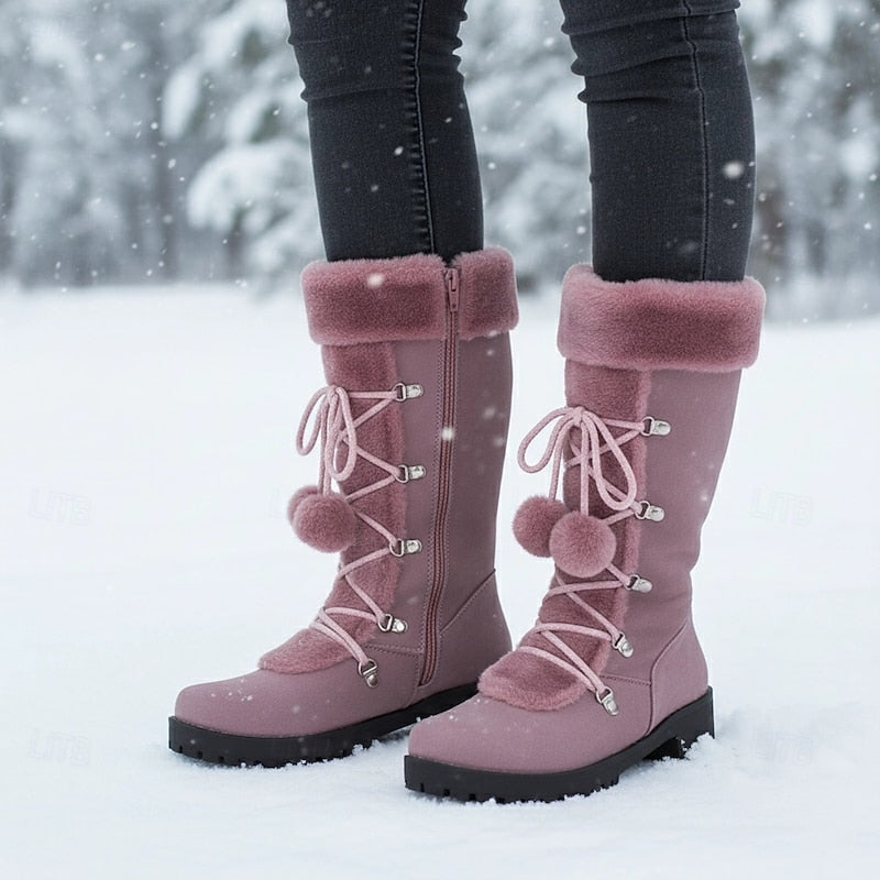 Wendy | Cozy Lace-Up Winter Boots