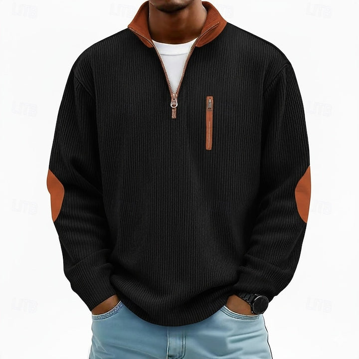 Garrett | Quarter-Zip Textured Pullover