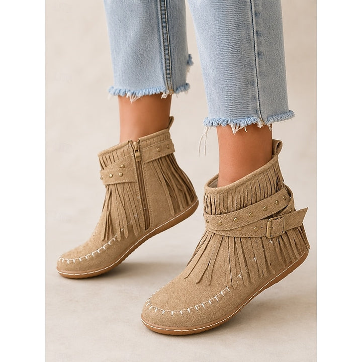 Cheyenne | Fringe Western Ankle Boots