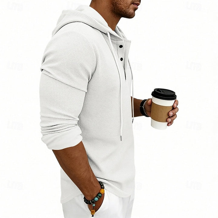 Julian | Hooded Henley Shirt