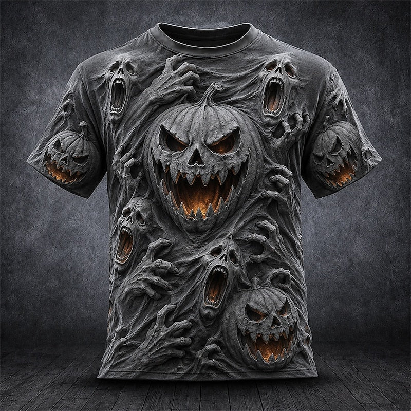 Damon | Haunted Pumpkin Halloween T-Shirt