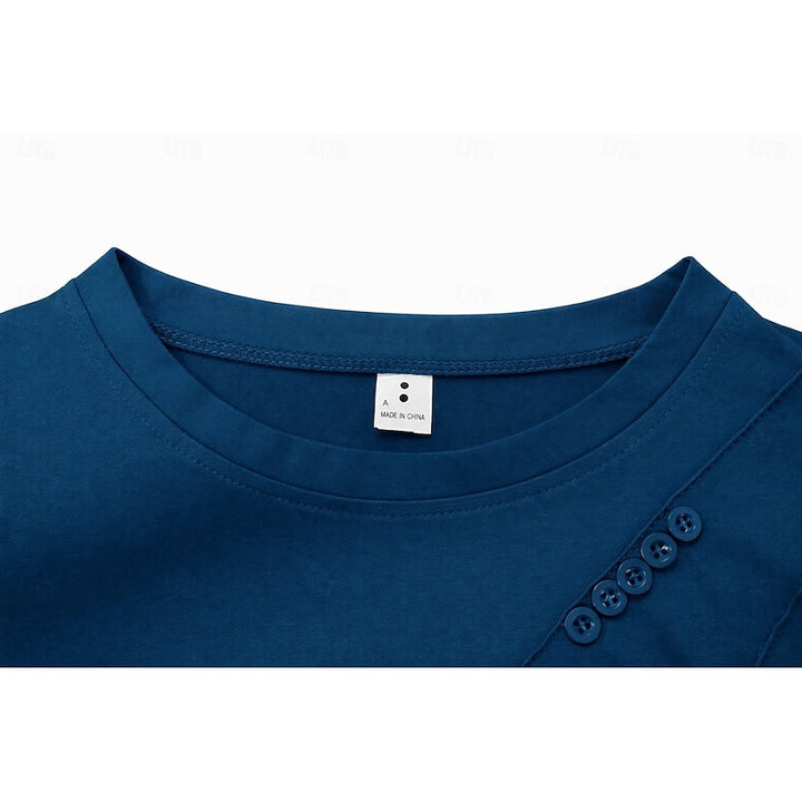 Lillian | Draped Button-Accent Top