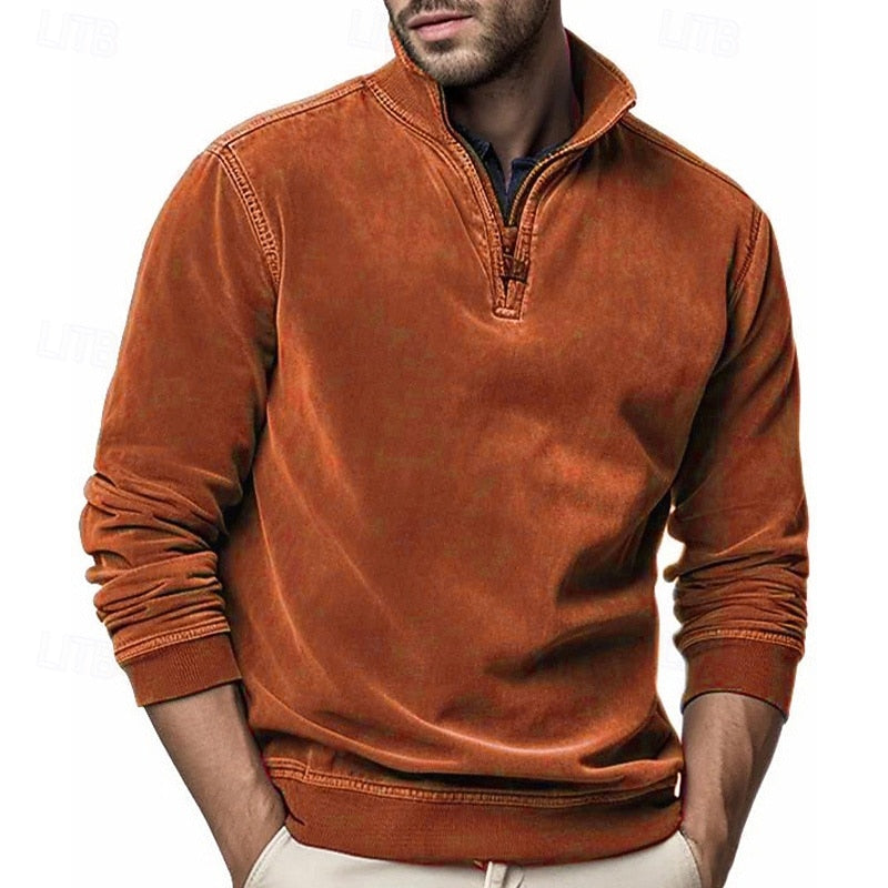 Silas | Quarter-Zip Standing Collar Pullover