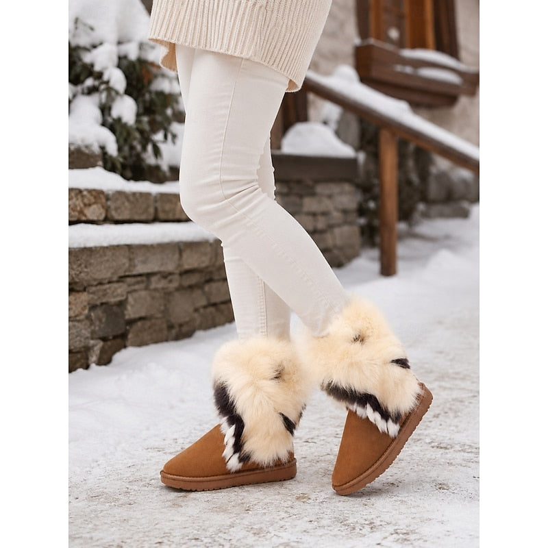 Odile | Cozy Fur-Trimmed Snow Boots