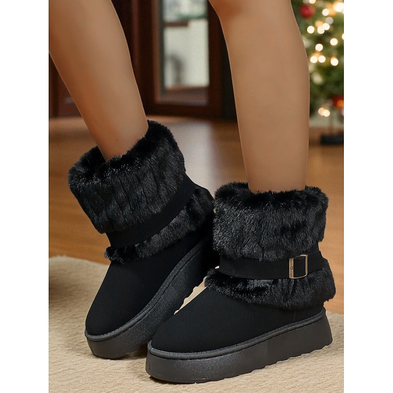 Lorna | Cozy Fur-Trimmed Winter Boots