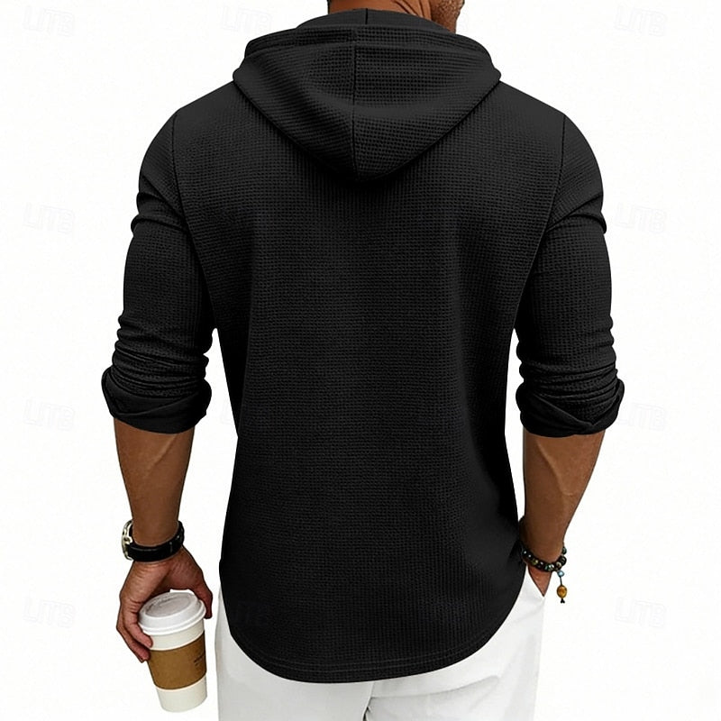 Julian | Hooded Henley Shirt